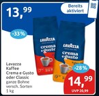 Aktuelle Lavazza Angebote bei budni in Lübeck Aktuelles Crema e Gusto oder Classic Angebot bei budni in Lübeck ab 13,99 €