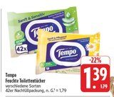 Feuchte Toilettentücher Angebote von Tempo bei EDEKA Gera für 1,39 €