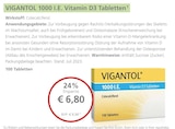 VIGANTOL 1000 I.E. Vitamin D3 Tabletten bei LINDA im Mainz Prospekt für 6,80 €