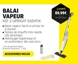 BALAI VAPEUR KST 2 UPRIGHT EASYFIX - KARCHER en promo chez Cora Villiers-le-Bel à 89,99 €