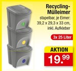 Recycling-Mülleimer im Angebot bei Zimmermann in Hannover Recycling-Mülleimer Angebote bei Zimmermann Hannover für 19,99 €