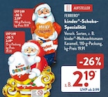 Kinder-Schoko-Spezialität Weihnachtsmann Karamell von Ferrero im aktuellen ALDI SÜD Prospekt für 2,19 €