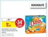 Bâtonnet So Fruiz Fruits Exotiques x6 - Oasis dans le catalogue Intermarché