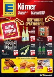 Aktueller EDEKA Supermärkte Prospekt für Würzburg: JEDE WOCHE SPARVORTEILE mit 2} Seiten, 22.07.2024 - 27.07.2024