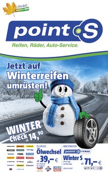 point S Prospekt Jetzt auf Winterreifen umrüsten! mit  Seiten