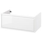 Aktuelles Waschbeckenschrank mit Schublade Hochglanz weiß 80x48x33 cm Angebot bei IKEA in Göttingen ab 140,00 €