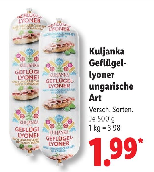 Geflügelyoner ungarische Art