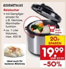 Reiskocher im Netto Marken-Discount Prospekt Reiskocher von GOURMETMAXX im aktuellen Netto Marken-Discount Prospekt für 19,99 €