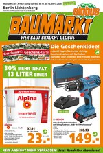 Globus-Baumarkt Prospekt für Berlin mit 24 Seiten Globus-Baumarkt Prospekt für Berlin: "WER BAUT BRAUCHT GLOBUS", 24 Seiten, 29.11.2020 - 05.12.2020