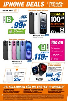 Batterie im aktuellen expert Prospekt (Bremerhaven) Batterie im expert Prospekt "iPHONE DEALS" mit 7 Seiten (Bremerhaven)
