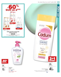 Prix et réduction Cadum dans le prospectus Carrefour en cours Offre Cadum dans le catalogue Carrefour du moment à la page 27