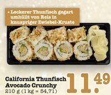 Aktuelle Thunfisch Angebote bei E center in Mainz Aktuelles California Thunfisch Avocado Crunchy Angebot bei E center in Mainz ab 11,49 €
