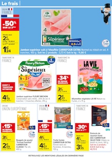 Promotion Emmental dans le prospectus Carrefour, valable du 16/09/2025 au 29/09/2025 Promo Emmental dans le catalogue Carrefour du moment à la page 49