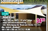 Hornbach Pirmasens - Sonnensegel „Quadratisch“ Angebot im Prospekt Sonnensegel „Quadratisch“ bei Hornbach im Pirmasens Prospekt für 19,99 €