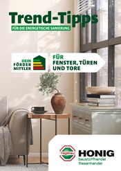 Aktueller Honig Baustoffe Baumarkt Prospekt in Messenkamp und Umgebung, "Trend-Tipps FÜR DIE ENERGETISCHE SANIERUNG" mit 8 Seiten, 13.05.2024 - 23.05.2024