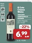 Crianza Weine von El Coto im aktuellen combi Prospekt