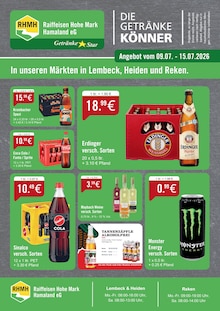 Energydrink im Raiffeisen Hohe Mark Hamaland eG Prospekt "DIE GETRÄNKEKÖNNER" mit 2 Seiten (Borken)