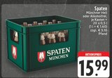 Münchner Hell oder Alkoholfrei im Angebot bei EDEKA in Moers Münchner Hell oder Alkoholfrei Angebote von Spaten bei EDEKA Moers für 15,99 €