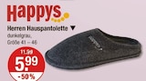 Herren Hauspantoletten von Happys im aktuellen V-Markt Prospekt für 5,99 €