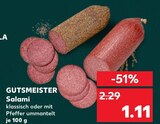 Kaufland Schwentinental - Salami klassisch Angebot im Prospekt Salami klassisch bei Kaufland im Schwentinental Prospekt für 1,11 €