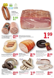 E center Bratwurst im Prospekt 