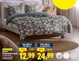 Parure de lit en satin - Livarno en promo chez Lidl Aurillac à 12,99 €