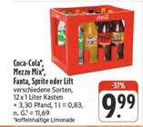 Coca-Cola, Mezzo Mix Fanta, Sprite oder Lift Angebote bei nah und gut Würzburg für 9,99 €