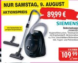 Bodenstaubsauger VS06V212 von Siemens für 89,99 € bei Marktkauf im Angebot Bodenstaubsauger VS06V212 von Siemens im aktuellen Marktkauf Prospekt