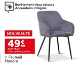 Fauteuil honoré - But à Dijon Fauteuil honoré en promo chez But Dijon à 49,99 €