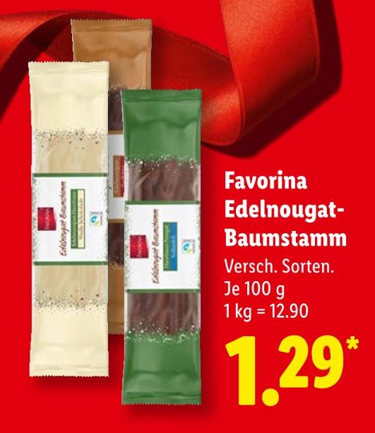 Edelnougat-Baumstamm