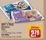 Mini Donuts Oreo oder Milka Angebote von Brot & Mehr bei REWE Buxtehude für 2,79 €