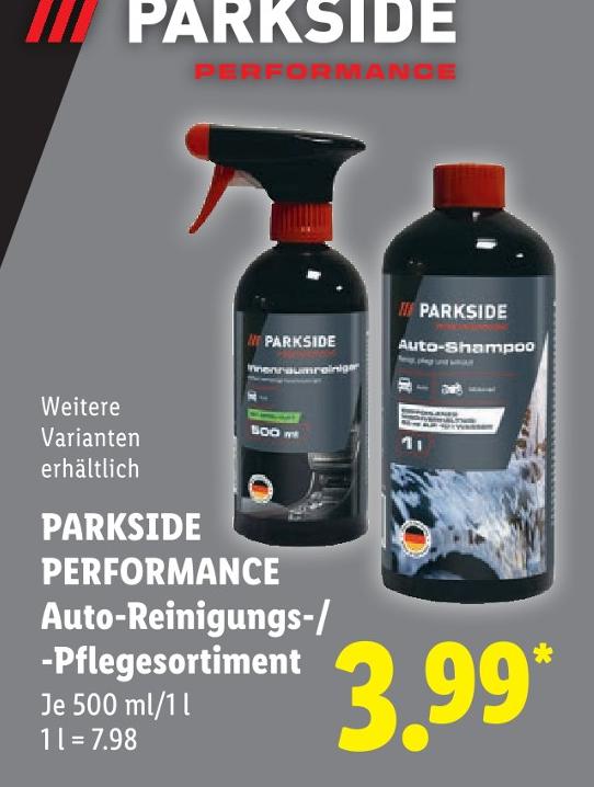 PERFORMANCE Auto-Reinigungs-/Pflegesortiment