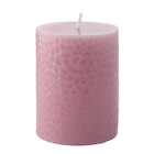 Stumpenkerze in Hammerschlag-Optik im aktuellen Ernstings family Prospekt