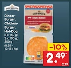 Rinder-Burger, Chicken-Burger, Hot-Dog für 2,49 € bei Netto Marken-Discount im Angebot Rinder-Burger, Chicken-Burger, Hot-Dog im aktuellen Netto Marken-Discount Prospekt