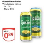 Natur-Radler Angebote von Gösser bei GLOBUS Hof für 0,89 €