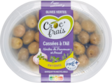 Olives entières cassées à l'ail CROC FRAIS dans le catalogue Carrefour