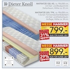 Matratze Gel KS Angebote von Dieter Knoll bei BRAUN Möbel-Center St. Ingbert für 799,00 €