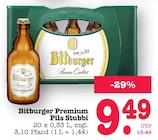 Aktuelle Bitburger Angebote bei E center in Mannheim Aktuelles Premium Pils Stubbi Angebot bei E center in Mannheim ab 9,49 €