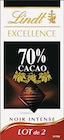 Chocolat Excellence noir intense - LINDT en promo chez Casino Supermarchés Franconville à 2,55 €
