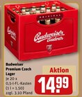 Premium Czech Lager Angebote von Budweiser bei REWE Gründau für 14,99 €