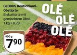 Deutschland-Obsttorte im Angebot bei GLOBUS in Ludwigshafen Deutschland-Obsttorte Angebote von GLOBUS bei GLOBUS Ludwigshafen für 7,90 €
