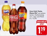 Coca-Cola oder Fanta oder Mezzo Mix Angebote von Coca-Cola bei EDEKA Mühlacker für 1,19 €