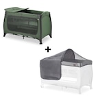 Lit parapluie Play N Relax Center + Moustiquaire et pare-soleil Vert - Hauck - Aubert Lit parapluie Play N Relax Center + Moustiquaire et pare-soleil Vert - Hauck à 129,90 € dans le catalogue Aubert