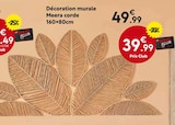 Décoration murale Meera corde - Maxi Bazar Décoration murale Meera corde à 39,99 € dans le catalogue Maxi Bazar