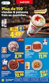 Promos Saucisse dans le catalogue "SUPPORTEZ LES BLEUS !" de Lidl Saucisse en promo dans le catalogue Lidl à la page 6