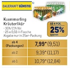 Kräuterlikör Angebote von Kuemmerling bei Metro Rastatt für 12,84 €