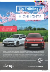 Aktueller Volkswagen Prospekt mit Auto, "Ein Frühling voller Highlights", Seite 1