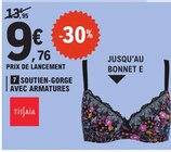 Soutien-gorge avec armatures - Tissaia en promo chez E.Leclerc Avignon à 9,76 €