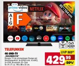 4K-UHD-TV im Angebot bei E center in Bad Saulgau 4K-UHD-TV Angebote von Telefunken bei E center Bad Saulgau für 429,99 €