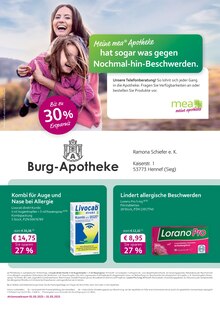 mea - meine apotheke Prospekt Unsere März-Angebote mit 4 Seiten